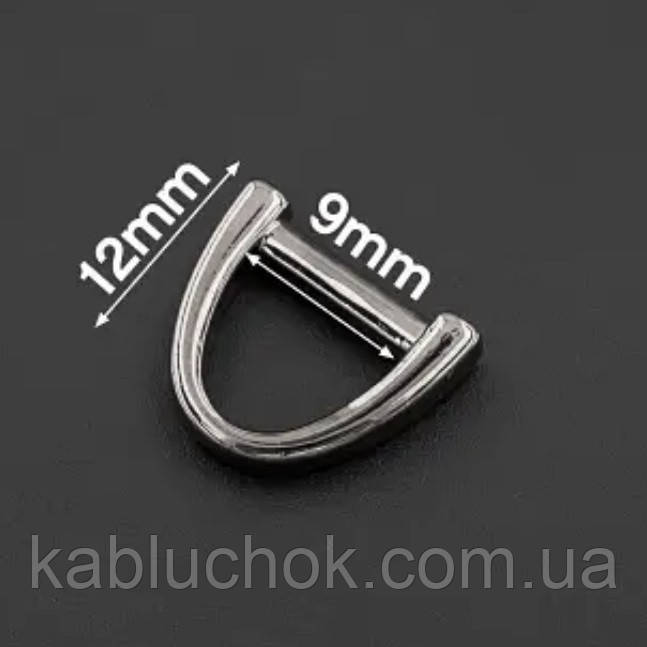 Пулер курсор (весюлька) для бігунка, кол. темний нікель, фото 1