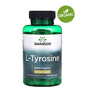 Swanson, L-тирозин, 500 мг, 100 капсул
