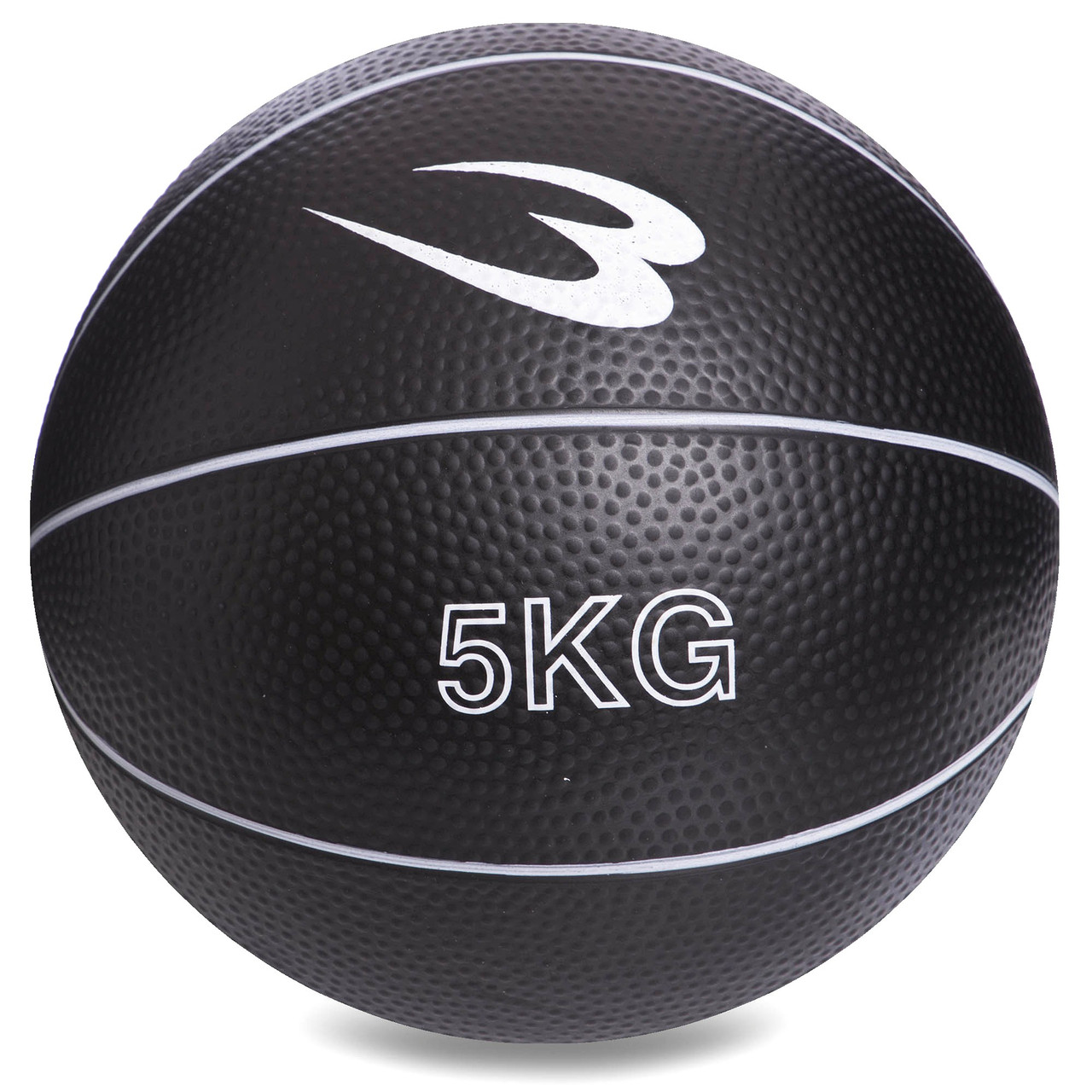 Мяч медицинский медбол Zelart Medicine Ball Fit 8407-5 вес 5кг Black - фото 1 - id-p1814094605