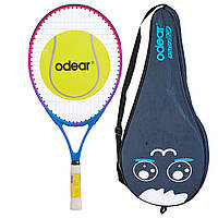 Ракетка для великого тенісу дитяча на 7-8 років Odear 3501-23 Pink-Blue