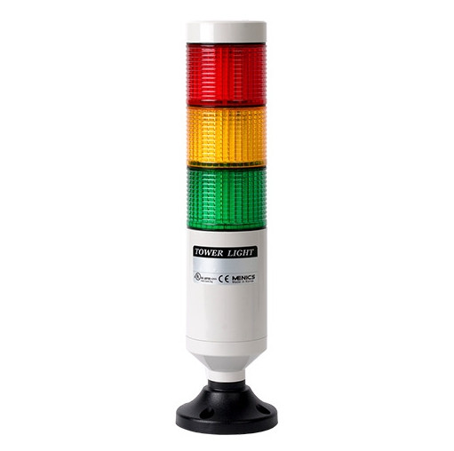 Світлосигнальна колона LED (червоний, жовтий, зелений), Ø56, 90-240 VAC