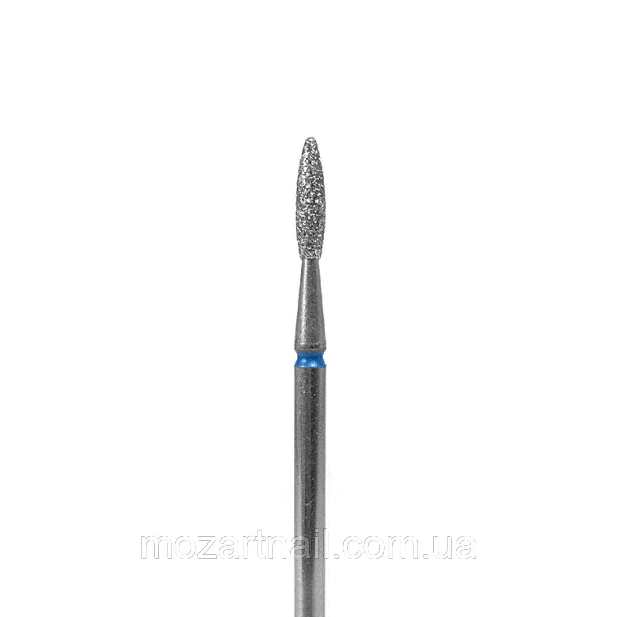 Фреза алмазна "Полум'я" DF002-21-B (синя насічка, d 2.1 mm)