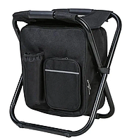 Складаний стілець-рюкзак із термосумкою для риболовлі та відпочинку / Розкладний рибальський стільчик 227 C M_1564