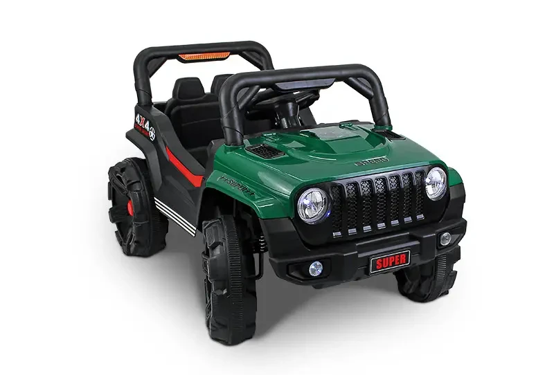 Електромобіль дитячий Just Drive JEEP GRAND-RS1 автомобіль Джип з ДК для дітей W_1421 Зелений, фото 1