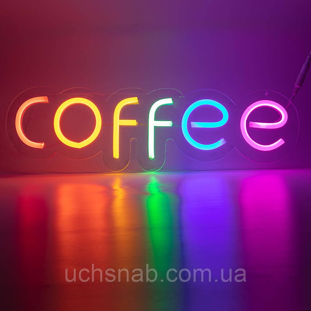 Неонова вивіска "COFFEE" MONO (з контролером)