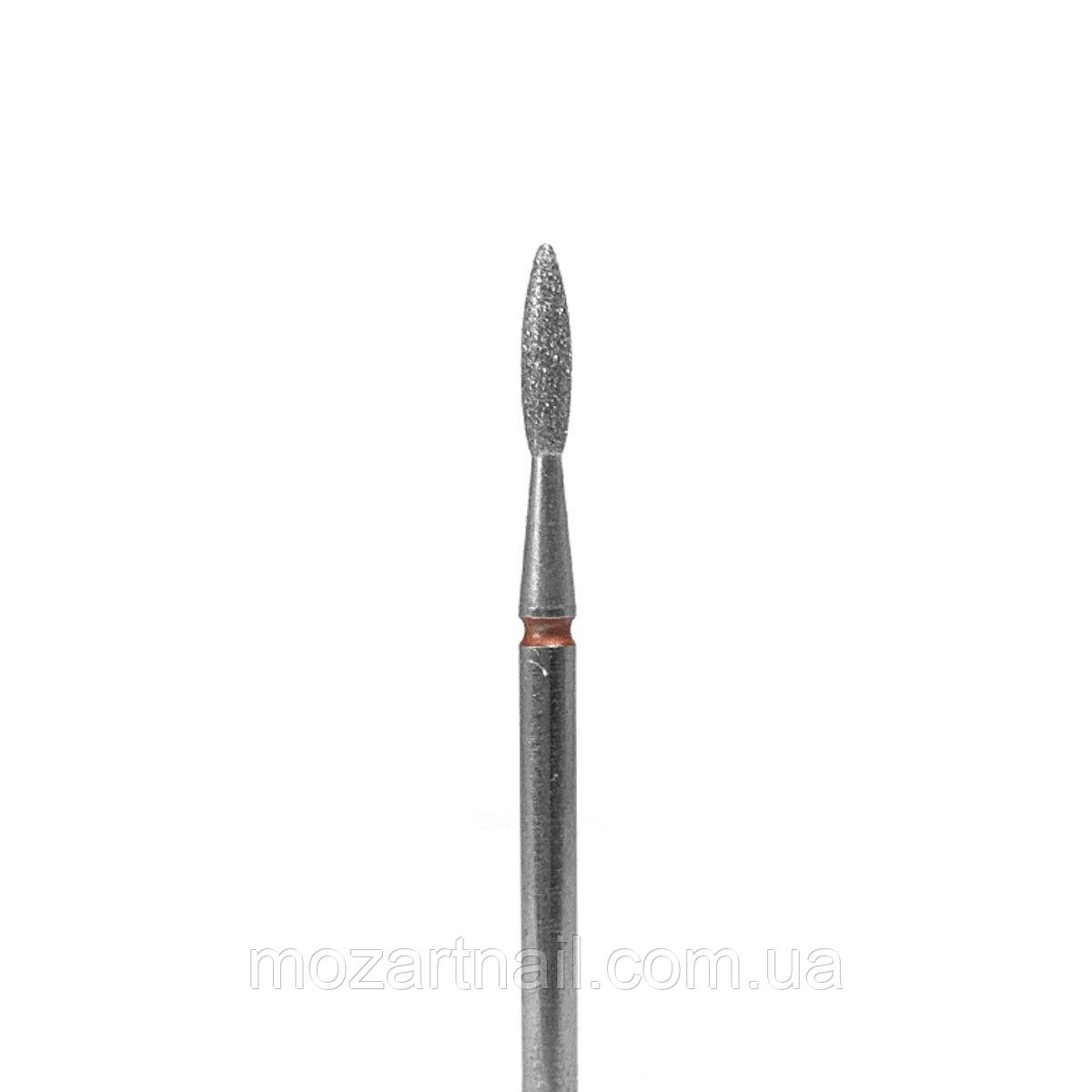 Фреза алмазна "Полум'я" DF002-21-R (червона насічка, d 2.1 mm)