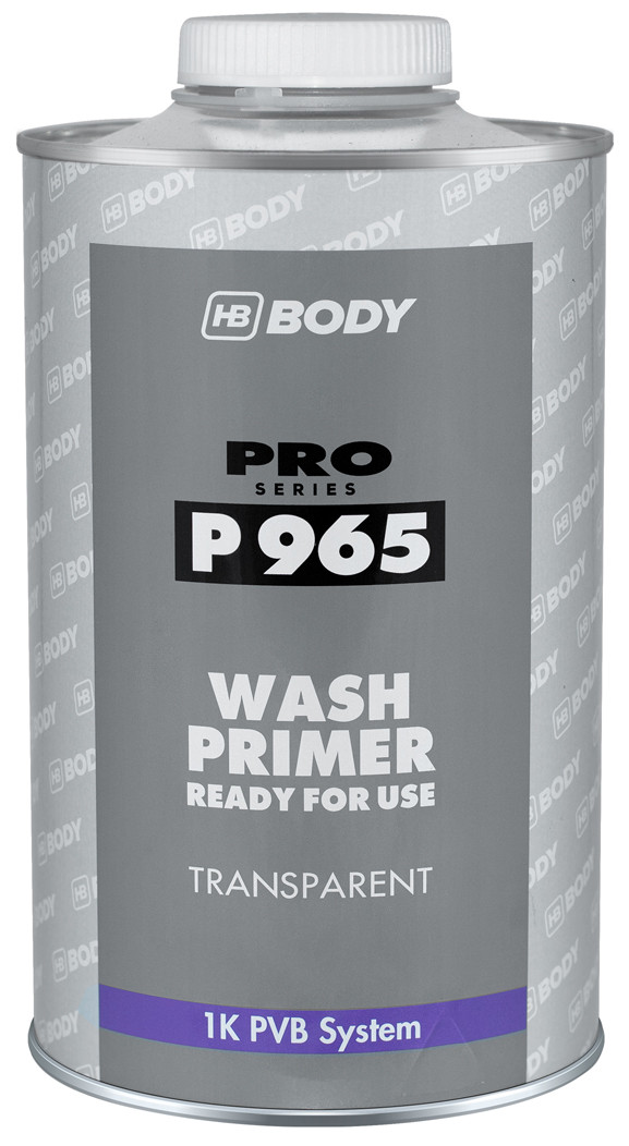 Грунт кислотний HB BODY P965 1К Wash Primer, 1 л Безбарвний
