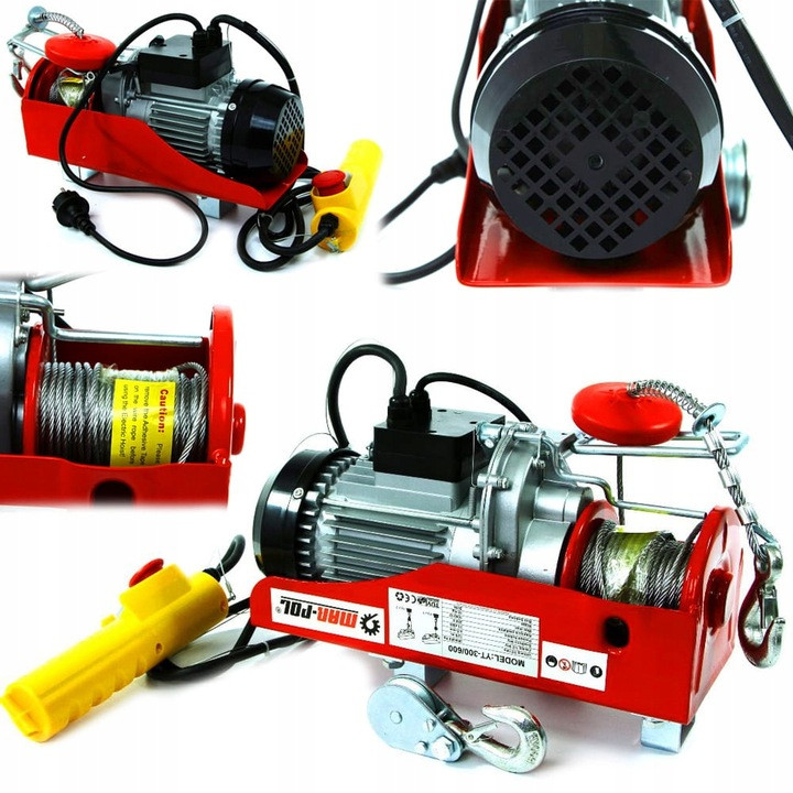 Тельфер електричний MAR-POL 500/1000 кг (MPH1000) (MPH1000)
