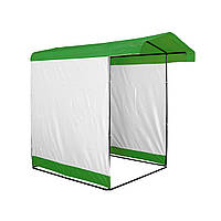 Торговая палатка 1,5х1,5 м «Люкс» Бесплатная доставка! Ф20 мм, Зелено/Белый