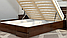 Ліжко дерев'яне двоспальне Далі Люкс з підйомним механізмом, фото 3