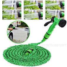 Посилений садовий шланг для поливу X-hose Pro 22,5 м (75FT) з розпилювачем, зелений, фото 3
