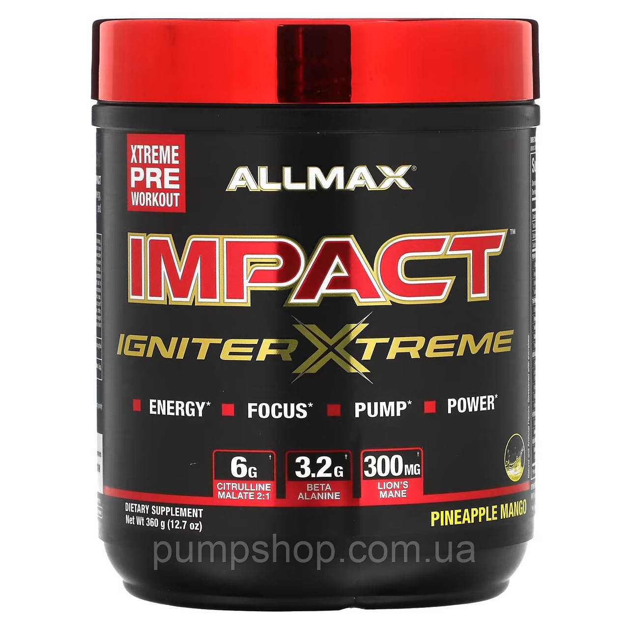 Передтренувальний комплекс AllMax Nutrition Impact Igniter Xtreme 360 г