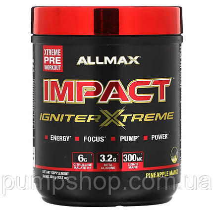 Передтренувальний комплекс AllMax Nutrition Impact Igniter Xtreme 360 г, фото 2