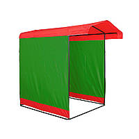Торговая палатка 1,5х1,5 м «Люкс» Бесплатная доставка! Ф20 мм, Красно/Зеленый