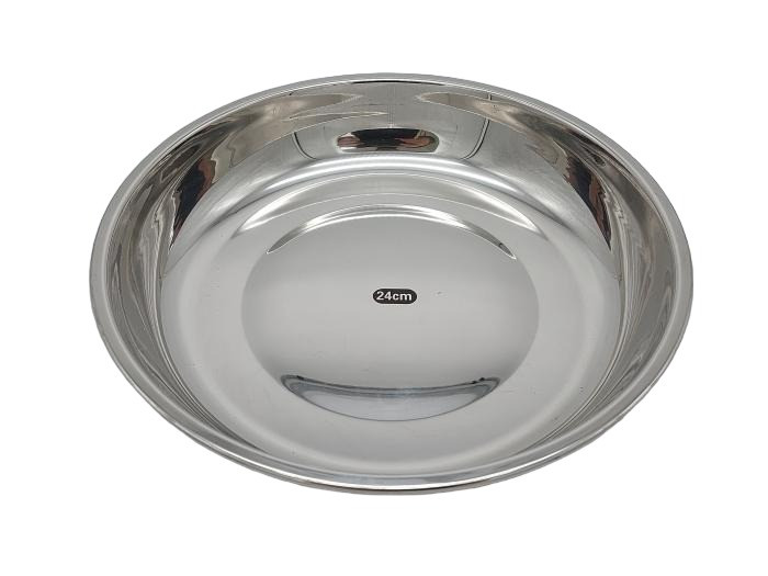 Деко для випікання круглий нержавіючий Форма для випікання глибока Деко для запікання D 24 cm H 4 cm