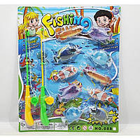Рибалка 2 вудочки з магнітом,рибки,на планшеті №088A(48)(96) КІ