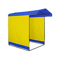 Торговая палатка 1,5х1,5 м «Люкс» Бесплатная доставка! Ф25 мм, Сине/Желтый