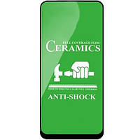 Защитное стекло-пленка Fiji Ceramics для HTC Desire 22 Pro черный Full Glue 0,26 мм