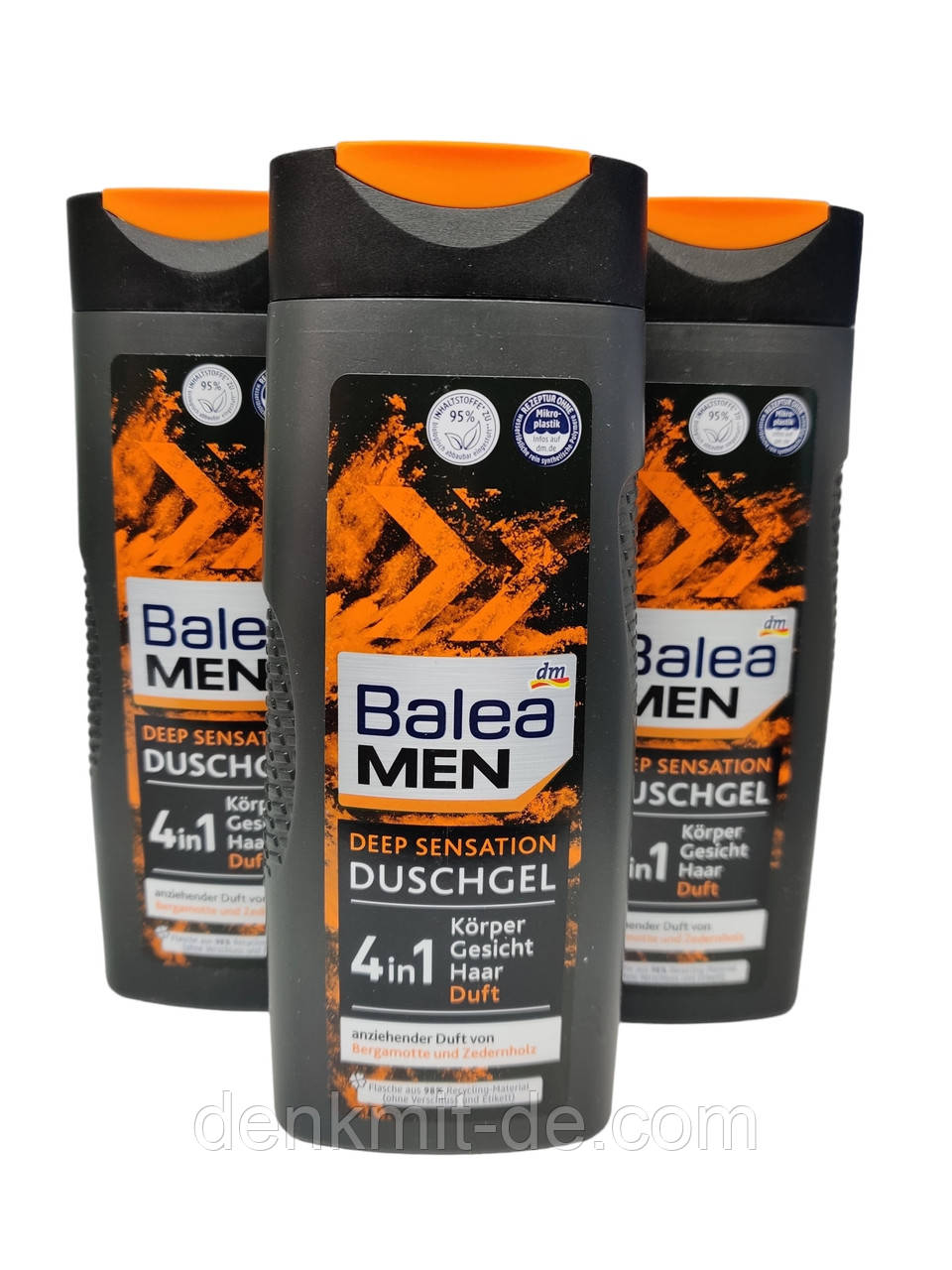 Шампунь + Гель для душу Balea Men 4 in 1 Deep Sensation, 300 мл