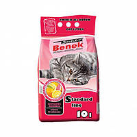 Бентонитовый наполнитель стандарт для кошачьего туалета Super Benek Standard Line цитрус 10л