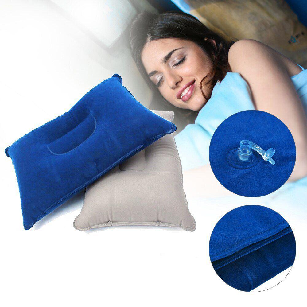 Надувная туристическая подушка для кемпинга, синяя, GP, Дорожная подушка для путешествий (Голубой), - фото 1 - id-p1814145526