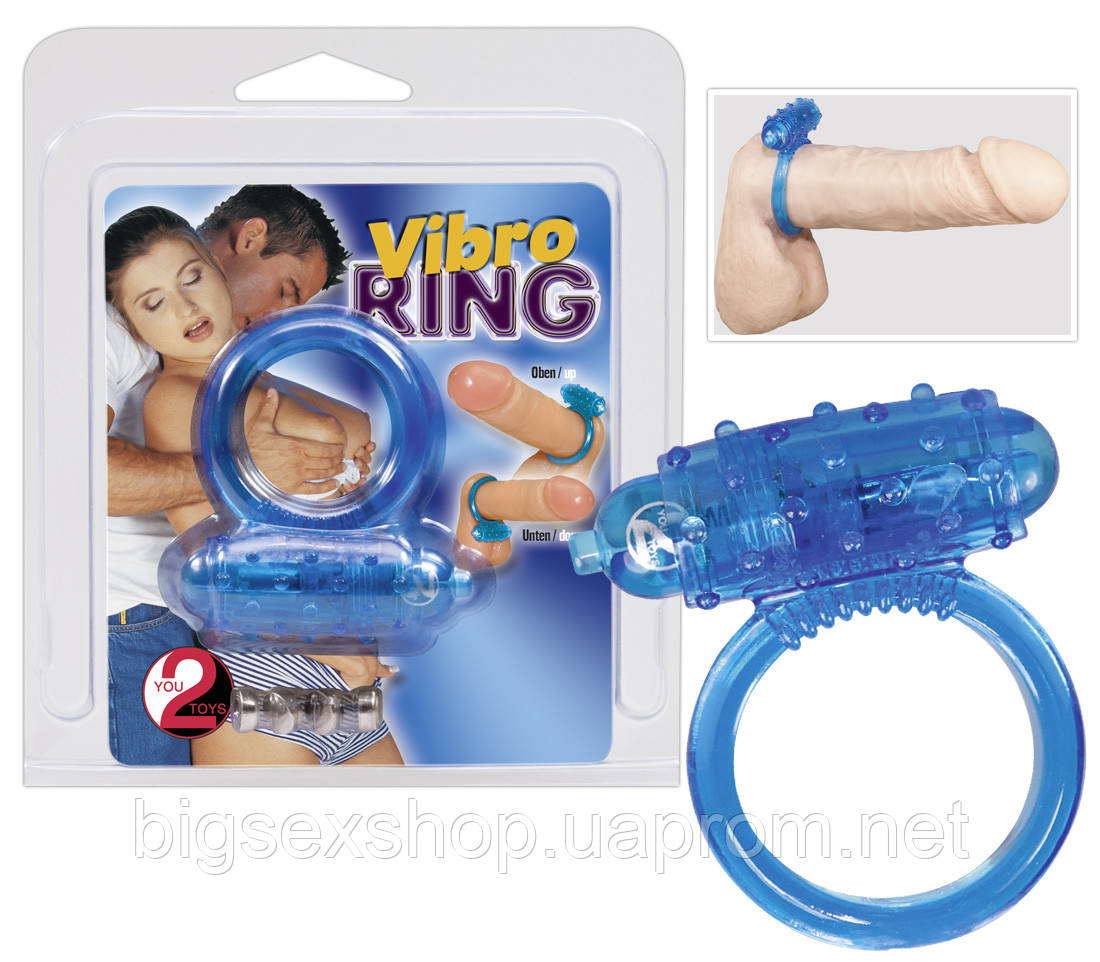 Ерекційне кільце - Vibro Ring Silikon Blue