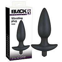 Анальна пробка - Black Velvet Vibrating Plug Large