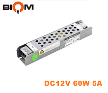 Блок живлення DC12V 60 W 5 А BPU-60 BIOM Professional
