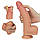 Вібратор - Dual-Layered Silicone Rotating Cock With Vibration Anthony 8.5" Flesh, фото 6