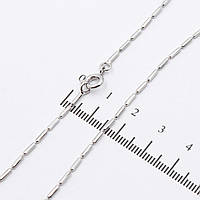 Ланцюжок родій Плетіння "Палички" 0,1/44 см (Медичне золото)