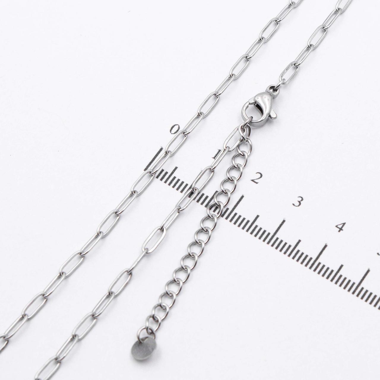 Ланцюжок родій Якірне плетіння 0,2/51+5 см (Медичне золото), фото 1