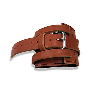 Манжета EasyFit F8 коричнева для тяги на тренажері (шкіра)