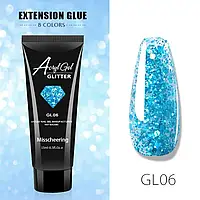 ПОЛИГЕЛЬ (акригель) цветной AcrylGel GLITTER 15ml