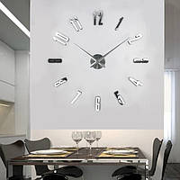 60-130 см, 3 д часы, настенные, оригинальные настенные часы, бескаркасные часы, настенные часы 3D, настенный