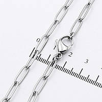 Ланцюжок родій Якірне плетіння 0,4/45 см (Медичне золото)