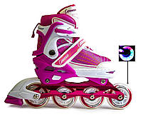 Ролики Caroman Sport Pink, розмір 27-31, фото 4