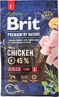 Сухий корм для цуценят та молодих собак великих порід з куркою Brit Premium Junior L 3 кг, фото 6