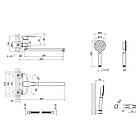 Кухонна мийка Lidz H5050 з дозатором кошиком і змішувачем Lidz Vida гнучкий, фото 7