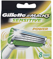 Сменные кассеты Gillette Mach3 Sensitive Power 8шт