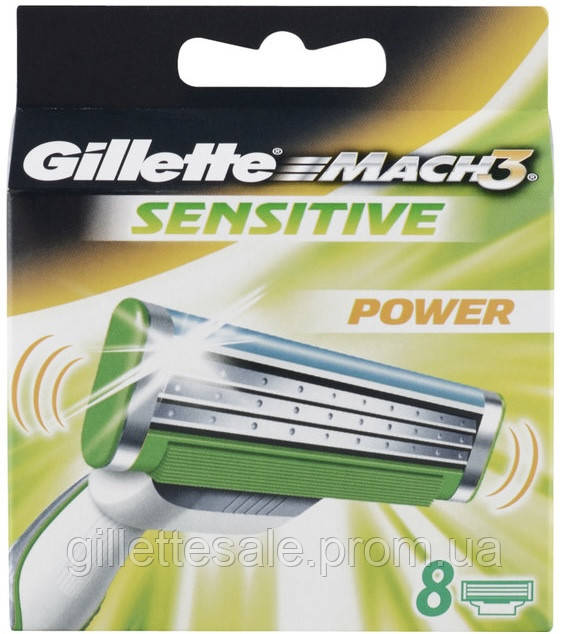 Змінні касети Gillette Mach3 Sensitive Power  8 шт.