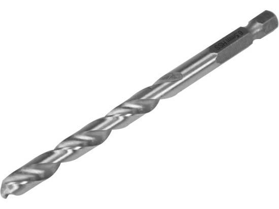 Свердло по металу YATO: HSS6542, Ø=6.5мм, HEX-1/4", l=101/63мм, для нержав., конструкт., легов.сталі