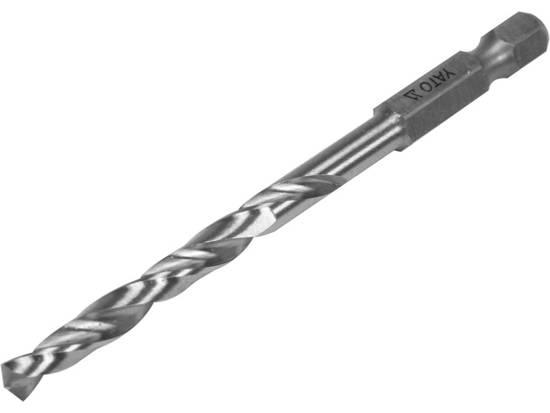Свердло по металу YATO Польша: HSS6542, Ø=5мм, HEX-1/4", l=86/52мм, для нержав., конструкт., легов. сталі