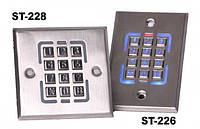 Клавіатура кодова ST-228 врізна зовнішнього встановлення з PROXIMITY зчитувачем контролером і світлодіодною
