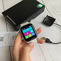 Умные Смарт Часы Smart Watch X7 Уведомление Пульсометр,Тонометр ,Сенсорный Экран (Белый)