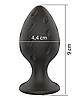 Анальний силіконовий плаг Boss Series - Silicone Anal Plug L 4,4 cm, фото 7