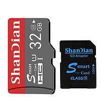 Карта памяти ShanDian micro SD 32 GB Class 10 с адаптером