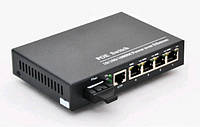 Медіаконвертер 6104GE-20 4POE+1DUAL FIBER 10/100/1000M IEEE 802.3AF