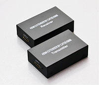 HDMI-LAN (60 м) Комплект- передатчик + приемник. Передача до 60 ти метров HDMI 1080P сигнала по одному LAN