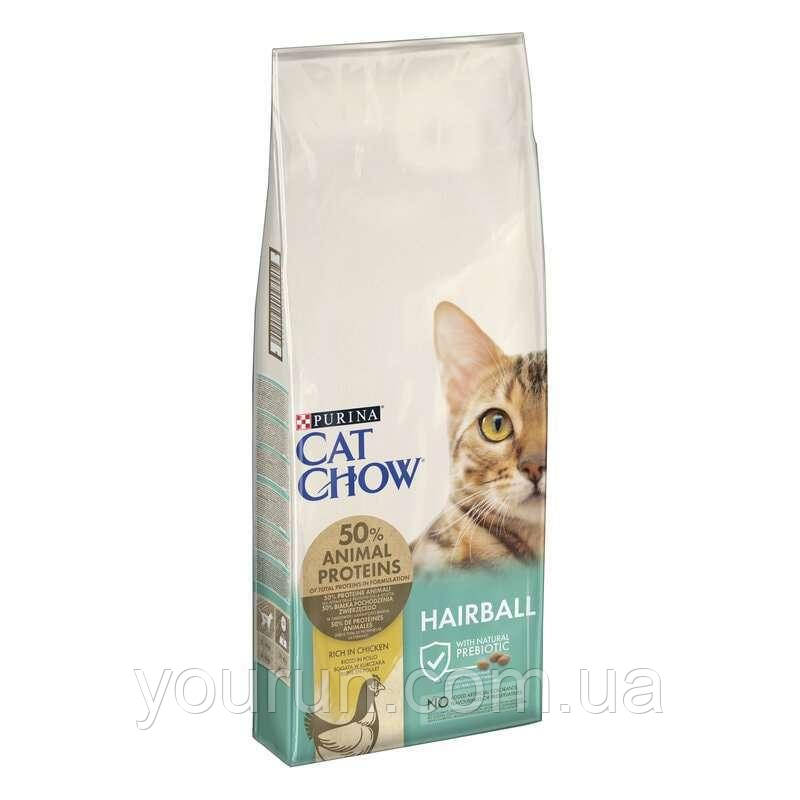 Cat Chow (Кет Чау) Special Care Hairball - корм для котів, профілактика вовняних грудочок у шлунку 15 кг