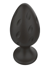 Анальний силіконовий плаг Boss Series - Silicone Anal Plug M 3,5 cm, фото 4